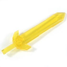 LEGO Sword, Sun Sword (Sunblade), Wide Transparent Yellow Blade