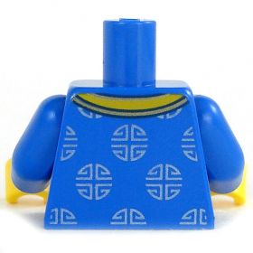 LEGO Torso, Blue with Silver Circles Pattern