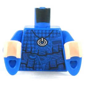 LEGO Torso, Blue Shirt with Frills, Wizard Sleeves