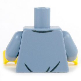 LEGO Torso, Dark Blue Shirt with Sand Blue Layered Top