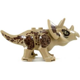 LEGO Dinosaur: Triceratops (Tri-horn), Juvenile, Dark Tan