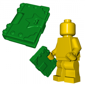 LEGO Book with Binding, Corners, and Lock (Spellbook), Green