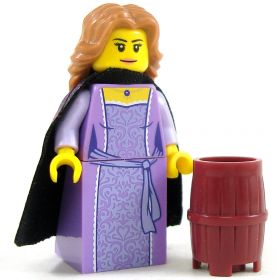 LEGO Small Barrel, Tapered, Dark Red