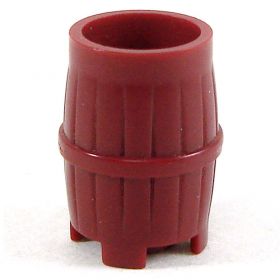 LEGO Small Barrel, Tapered, Dark Red