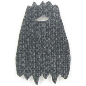 LEGO Custom Cape / Cloak, Wooly, Dark Gray with Printed Texture, White Inside
