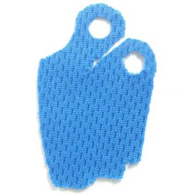 LEGO Custom Cape / Cloak, Off-Shoulder, Right, Azure Blue