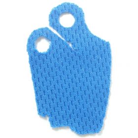 LEGO Custom Cape / Cloak, Off-Shoulder, Left, Azure Blue