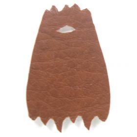 LEGO Custom Cape / Cloak, Wooly, Brown Leather Texture with White Inside