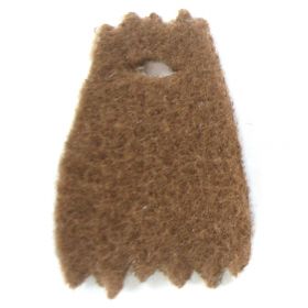 LEGO Custom Cape / Cloak, Wooly, Dark Tan and Brown with Pattern, Brown Inside