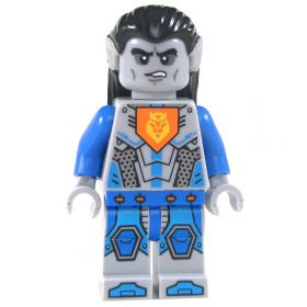 LEGO Hair, Long and Straight with Braid in Back, Black with Light Gray Ears