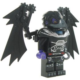 LEGO Kenku (PF Tengu) with Mechanical Wings, Silver Mask and Hook.