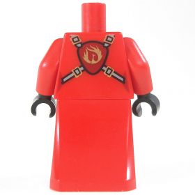 LEGO Torso, Female, Red with Clasp [CLONE] [CLONE]