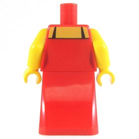 LEGO Dress, Red with Fancy Gold Pattern [CLONE]