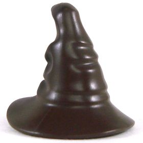 LEGO Wizard/Witch Hat, Dark Brown with Creases