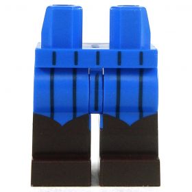 LEGO Legs, Blue with Dark Brown Boots