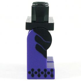 LEGO Legs, Dark Purple with Black Side Panels / Armor