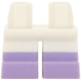 LEGO Short Legs, White With Lavender Boots