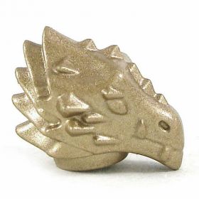 LEGO Head, Dragonborn or Half Dragon, Gold