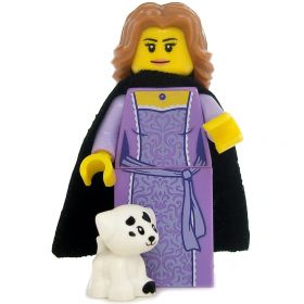 LEGO Dog, Puppy, White with Black Spots, Very Small