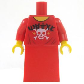 LEGO Torso, Female, Red with Clasp [CLONE] [CLONE] [CLONE]