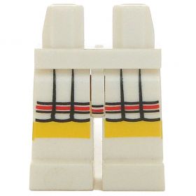 LEGO Legs, White with Gray Stripes [CLONE] [CLONE] [CLONE]