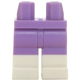 LEGO Short Legs, Medium Lavender Pants With  White Boots