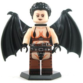 LEGO Demon: Succubus (Lust Demon), Black Outfit with Black Wings and Hair