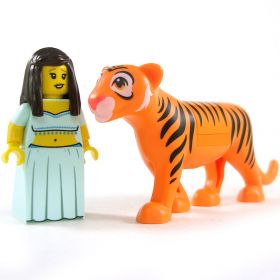 LEGO Cat: Tiger (and Dire), Orange with Black Stripes