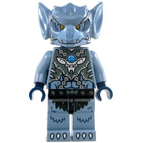 LEGO Lycanthrope: Werebat, Hybrid Form, Sand Blue, Black Loincloth
