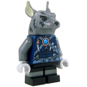 LEGO Lycanthrope: Wererat, Blue Shirt, Black Shorts and Boots