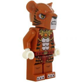 LEGO Lycanthrope: Weretiger, Dark Orange Fur, Dark Red Loincloth, Growling