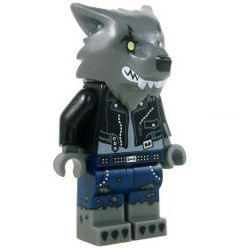 LEGO Lycanthrope: Werewolf, Dark Bluish Gray Fur, Black Jacket