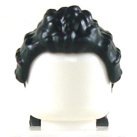 LEGO Hair, Female, Long and Curly, Braided Ponytail, Black