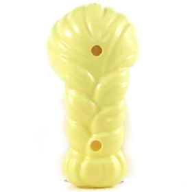 LEGO Hair, Female, Side Part with Wide Braid, Light Yellow
