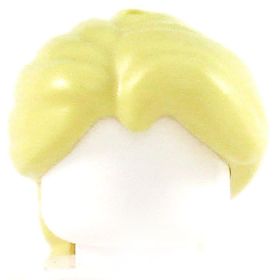 LEGO Hair, Female, Side Part with Wide Braid, Light Yellow