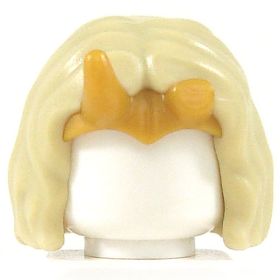 LEGO Hair, Center Part, Tiara With Horns (One Broken)