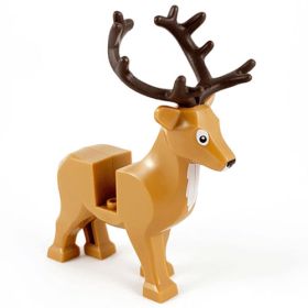 LEGO Deer, Reindeer, or Elk, Light Brown with White Chest