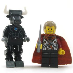 LEGO Minotaur, Black Fur, Animal Legs