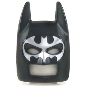 LEGO Cowl with Ears, Black with Silver Mask