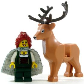 LEGO Deer, Reindeer, or Elk, Light Brown with White Chest