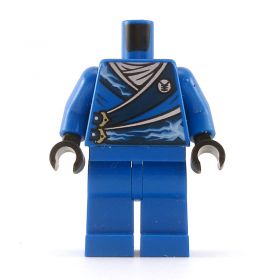 LEGO Blue Keikogi with Lightning on Sash, plain blue legs