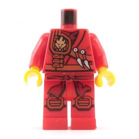 LEGO Red Armored Keikogi with Lion Head
