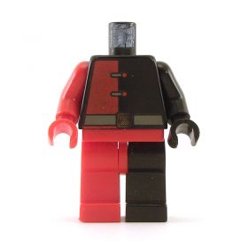 LEGO Half Black Half Red Torso and Legs