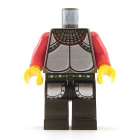 LEGO Red Shirt and Black Legs with Plate Mail and Tassets