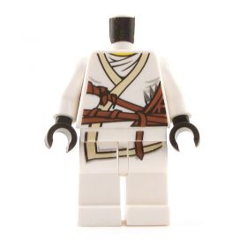 LEGO White Keikogi with Brown Belt and Pouch