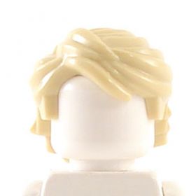 LEGO Hair, Swept Back and Tousled, Tan