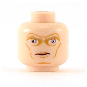 LEGO Head, Large Gray Eyes and Cheek Lines