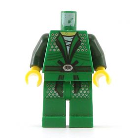 LEGO Green Keikogi with Dark Green Arms, Studs
