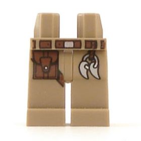 LEGO Legs, Dark Tan with Belt and Pouch