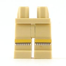 LEGO Legs, Tan with Yellow Stripe and Fringe